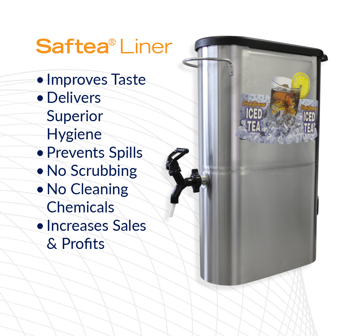 Plascon Sts-200 Saftea Tea Urn Liner - 150 / CS